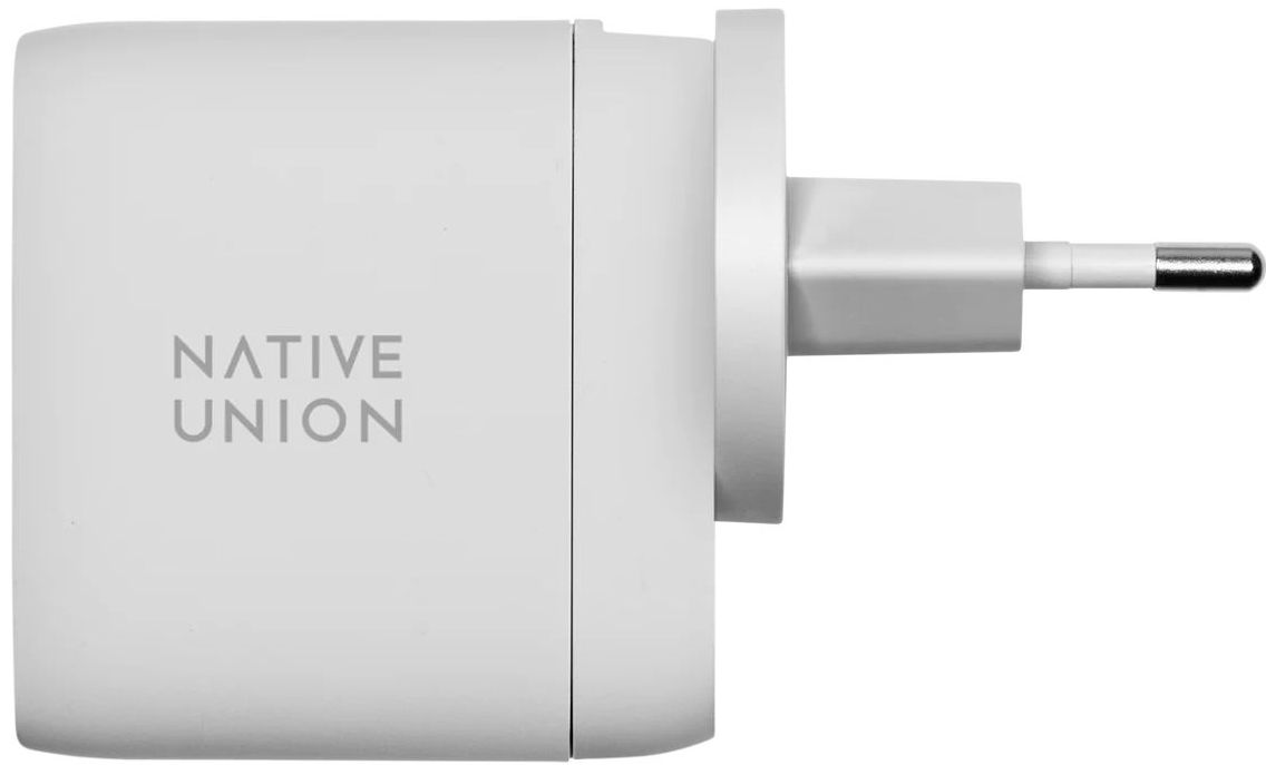 Мережевий зарядний пристрій Native Union Fast GaN Charger PD 67W Dual USB-C Port White